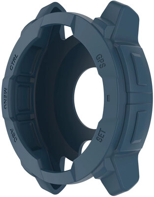Védő tok (pro Garmin Instinct 3, 45mm), műanyag, kék
