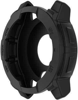 Védő tok (pro Garmin Instinct 3, 50mm), műanyag, fekete