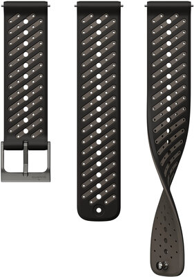 Szilikon pánt Suunto 22mm (pro Suunto Athletic 8), fekete, Quick Release, méret S+M