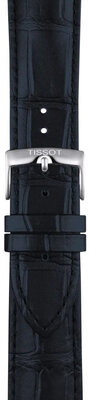 Bőrszíj Tissot T852.051.025 22mm, kék, Quick Release