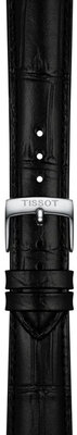 Bőrszíj Tissot T852.051.027 18mm, fekete, Quick Release