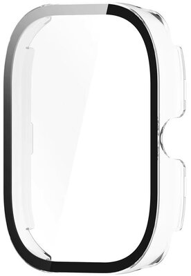 Védő tok (pro Xiaomi Redmi Watch 5 Active), műanyag, átlátszó + üveg
