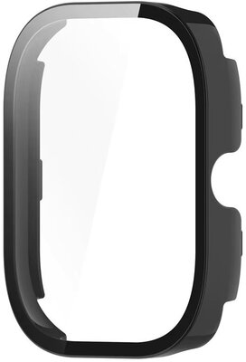 Védő tok (pro Xiaomi Redmi Watch 5), műanyag, fekete + üveg