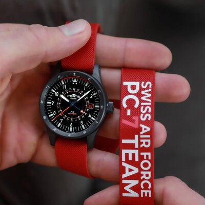 Fortis Flieger F-43 Triple-GMT Automatic COSC Chronometer F4260004 Limited Edition 100pcs (+ tartalék szíj)