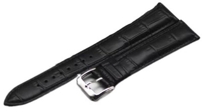 Bőr szíj Ricardo Pescara, fekete, hossz XL