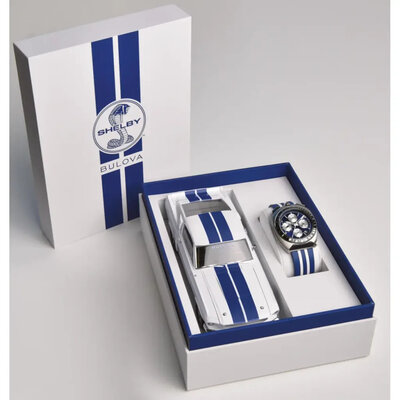 Bulova Archive Series Shelby Bullhead Racer Quartz Chronograph 98B452 Limited Edition 7500pcs