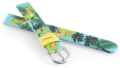 Műbőr szíj JVDRJ7228.2 14mm, kék, gyerek