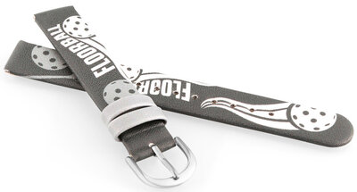 Műbőr szíj JVD RJ7234.1 14mm, szürke, gyerek