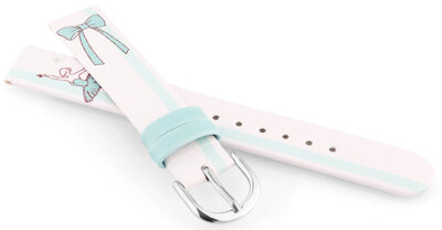 Műbőr szíj JVD RJ7236.3 14mm, bézs, gyerek