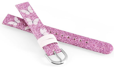 Műbőr szíj JVD RJ7238.1 14mm, lila, gyerek