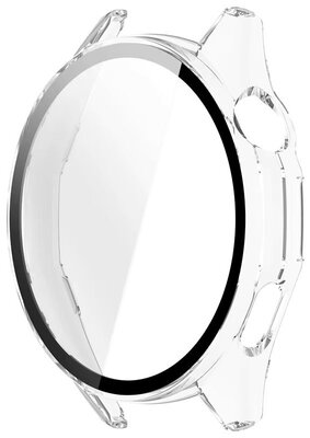 Védő tok (pro Huawei Watch GT 6, 46mm), műanyag, átlátszó + üveg