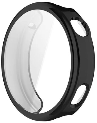 Védő tok (pro Huawei Watch GT 6, 41mm), műanyag, fekete + üveg