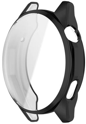 Védő tok (pro Huawei Watch GT 6, 46mm), műanyag, fekete + üveg