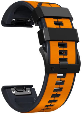 Szilikon pánt Ricardo 22mm (pro Garmin Fenix 8/7/6 (47mm), Epix 2 aj.), narancssárga, QuickFit