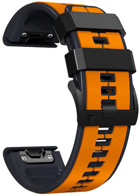 Szilikon pánt Ricardo 26mm (pro Garmin Fenix 8/7X/6X (51mm), Tactix aj.), narancssárga V2, QuickFit