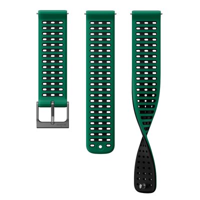 Szilikon óraszíj Suunto 22mm (kompatibilis Vertical 2), zöld V1, méret S+M
