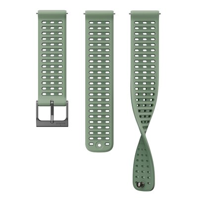 Szilikon óraszíj Suunto 22mm (kompatibilis Vertical 2), zöld V2, méret S+M