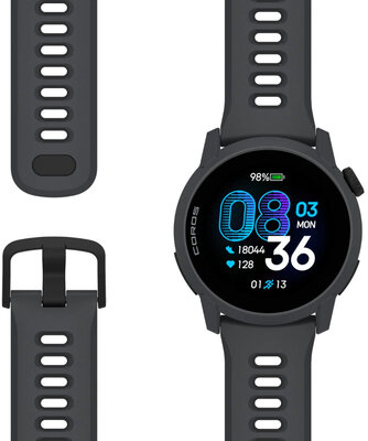 Coros Pace 4 Black / Silicone Band