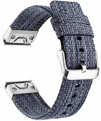 nylon óraszíj Ricardo Cervinia 26mm, Blue/Silver, QuickFit