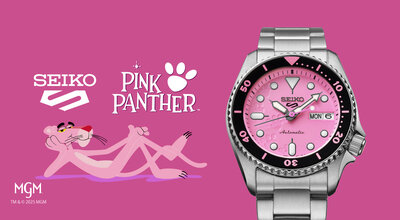 Seiko 5 Sports Automatic SRPM07K1 Pink Panther Limited Edition 9999pcs (+ tartalék szíj)