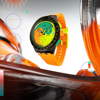 Swatch Neon Signal Flag SUSB422