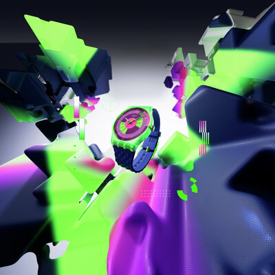 Swatch Neon Skychart SO28G704