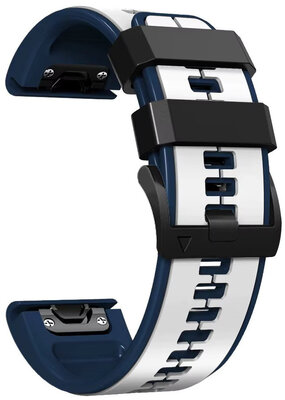 Szilikon pánt Ricardo 22mm (pro Garmin Fenix 8/7/6 (47mm), Epix 2 aj.), fehér V2, QuickFit