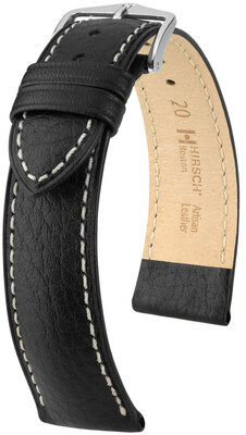 Bőrszíj Hirsch Boston L 01302050NQ-2, fekete, borjúbőr, hossza L