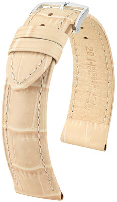 Bőrszíj Hirsch Duke 01028190NQ-2, bézs, borjú