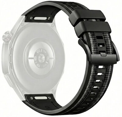 Szilikon pánt Ricardo 22mm (pro Huawei Watch GT 6 Pro), fekete, QuickFit