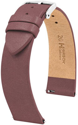 Bőr óraszíj Hirsch Cashmere M 03902161-2, barna, borjúbőr, hossz M, Quick Release