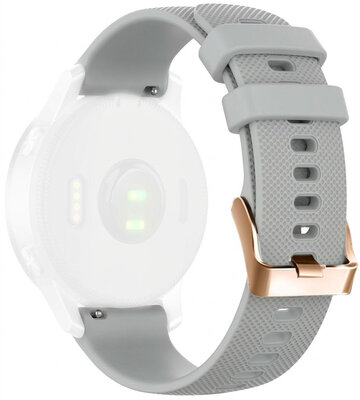 Szilikon pánt Ricardo 20mm (pro Garmin Venu, Venu Sq, Venu Sq 2, Venu 2 plus aj.), szürke V2, Quick Release