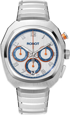 Robot Robotic One Silver 2501ST01 Automatic Chronograph (+ tartalék szíj)