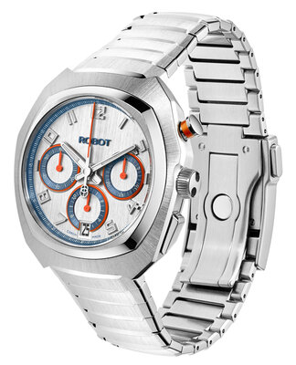 Robot Robotic One Silver 2501ST01 Automatic Chronograph (+ tartalék szíj)