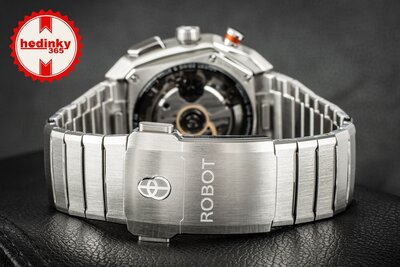 Robot Robotic One Silver 2501ST01 Automatic Chronograph (+ tartalék szíj)