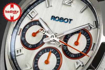 Robot Robotic One Silver 2501ST01 Automatic Chronograph (+ tartalék szíj)