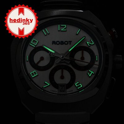 Robot Robotic One Silver 2501ST01 Automatic Chronograph (+ tartalék szíj)