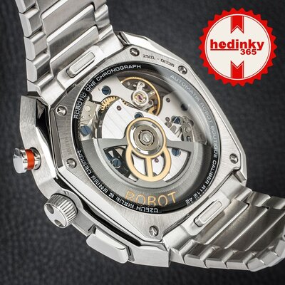 Robot Robotic One Silver 2501ST01 Automatic Chronograph (+ tartalék szíj)