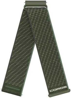 Nylon pánt Coros (pro Apex 4 42mm, Pace 4, Pace Pro aj.), zöld, Quick Release