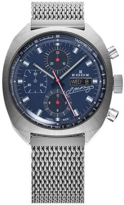 Edox Sportsman Automatic 01132-3BU-BUGN Fangio Limited Edition 115pcs (+ tartalék szíj)