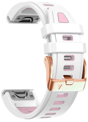 szilikon óraszíj Ricardo Pozza 20mm, White, QuickFit