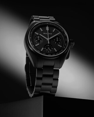 Bulova Lunar Pilot Quartz Chronograph 98A335 The Black Hole Limited Edition 6000pcs