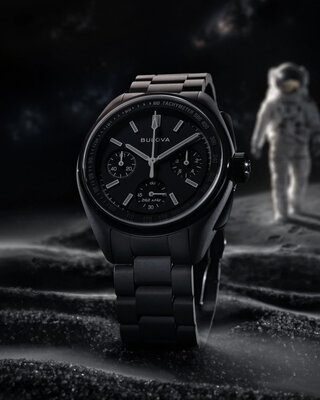 Bulova Lunar Pilot Quartz Chronograph 98A335 The Black Hole Limited Edition 6000pcs