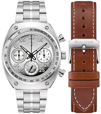 Bulova Archive Series "Shelby" Racer Chronograph Quartz 96K118 Limited Edition 9999pcs (+ tartalék szíj)