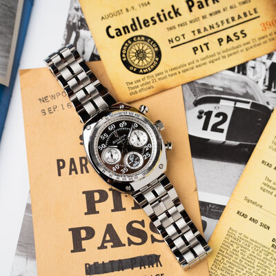 Bulova Archive Series "Shelby" Racer Chronograph Quartz 96K118 Limited Edition 9999pcs (+ tartalék szíj)