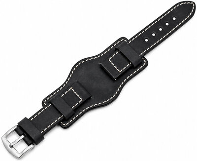 Bőrszíj Ricardo Asti premium, Black, Quick Release