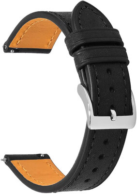Bőrszíj Ricardo Orvieto premium, Black, Quick Release