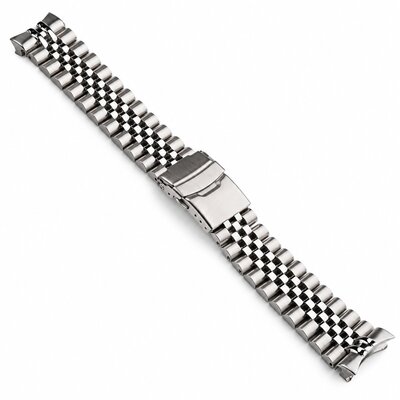Acél karkötő Ricardo Jesolo premium 22mm (pro Seiko 5 Sports SRPD series), Silver