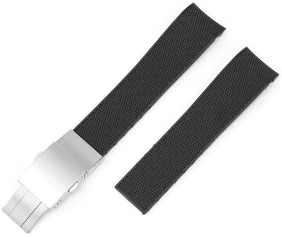 Gumiszíj Ricardo Caserta premium 21mm (pro Longines), Black