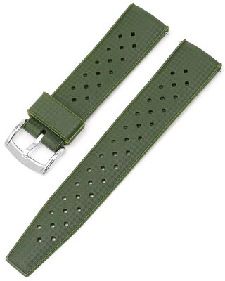 Gumiszíj Ricardo Salerno premium 20mm, Green, Quick Release